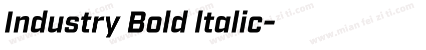 Industry Bold ltalic字体转换